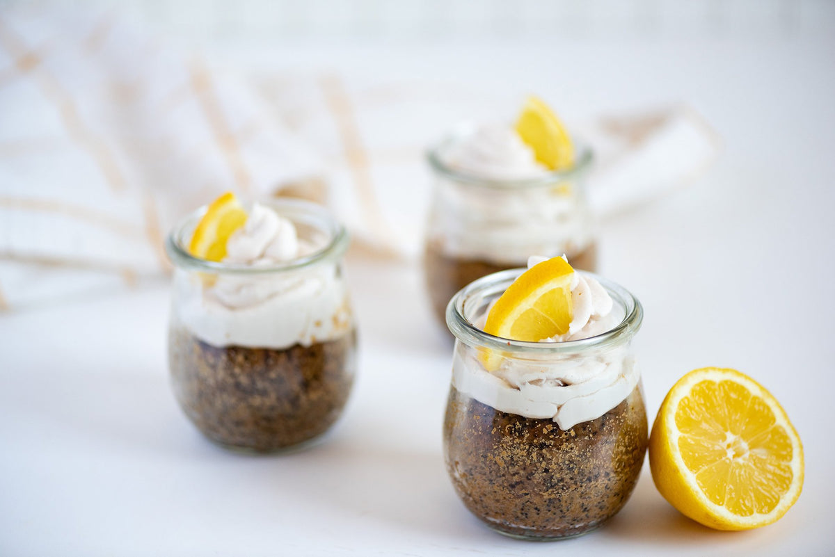 Lemon Poppy Seed Cake Jars