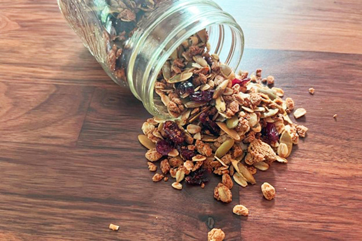 Nut-Free Pumpkin Spice Protein Granola