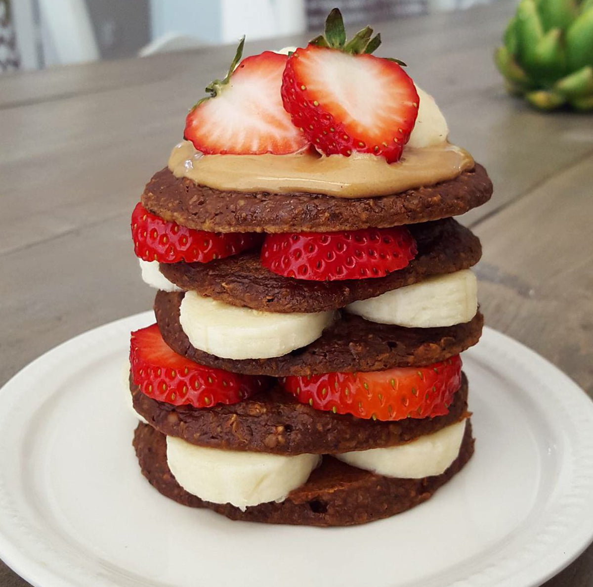 Chocolate Pumpkin Protein Pancakes