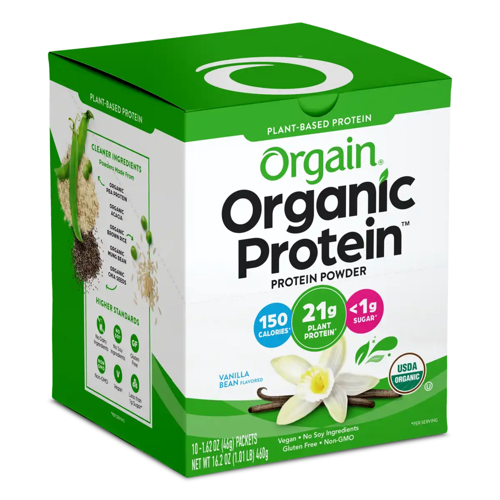 Single Serve Organic Protein™ Plant Based Protein Powder - Vanilla Bean Featured Image