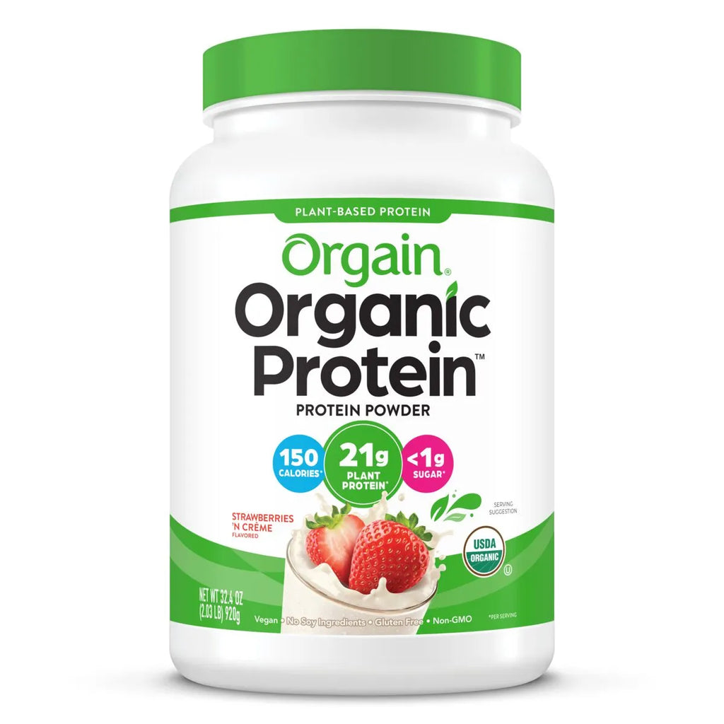 Organic Protein™ Plant Based Protein Powder - Strawberries & Cream Featured Image