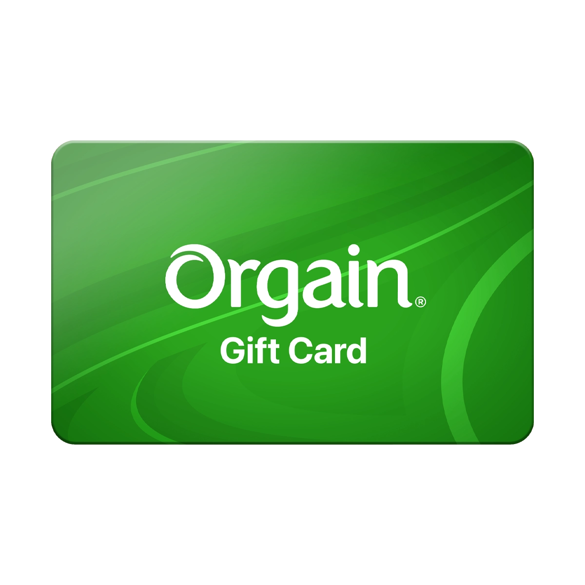 front of orgaen.com Gift Card 